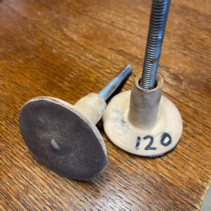 Homemade Golf Tee Sanding Discs.