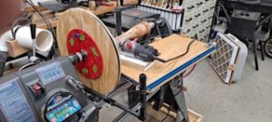 Spiral Fluting Jig by Bob Grinstead