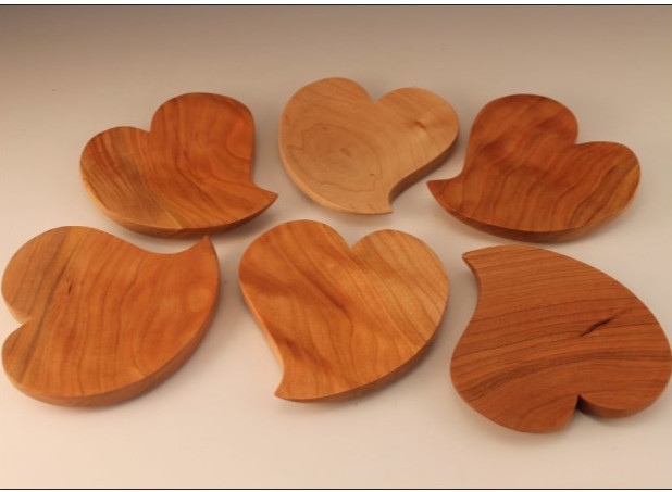 Wooden hearts