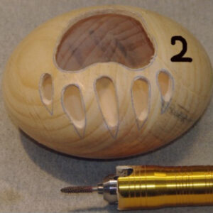 Bear Paw bowl, step 2