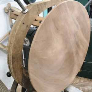 Steady Rest for plate from front