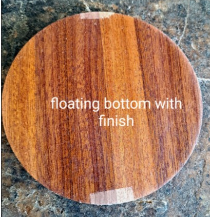 Floating bottom with finish
