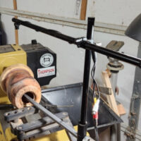 Hollowing camera positioned for use.