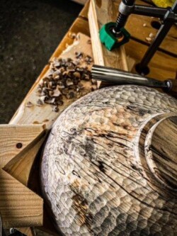 By Walter Darby Textured bowl by Walter Darby