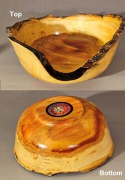 By Matt Harber Natural edge bowl by Matt Harber